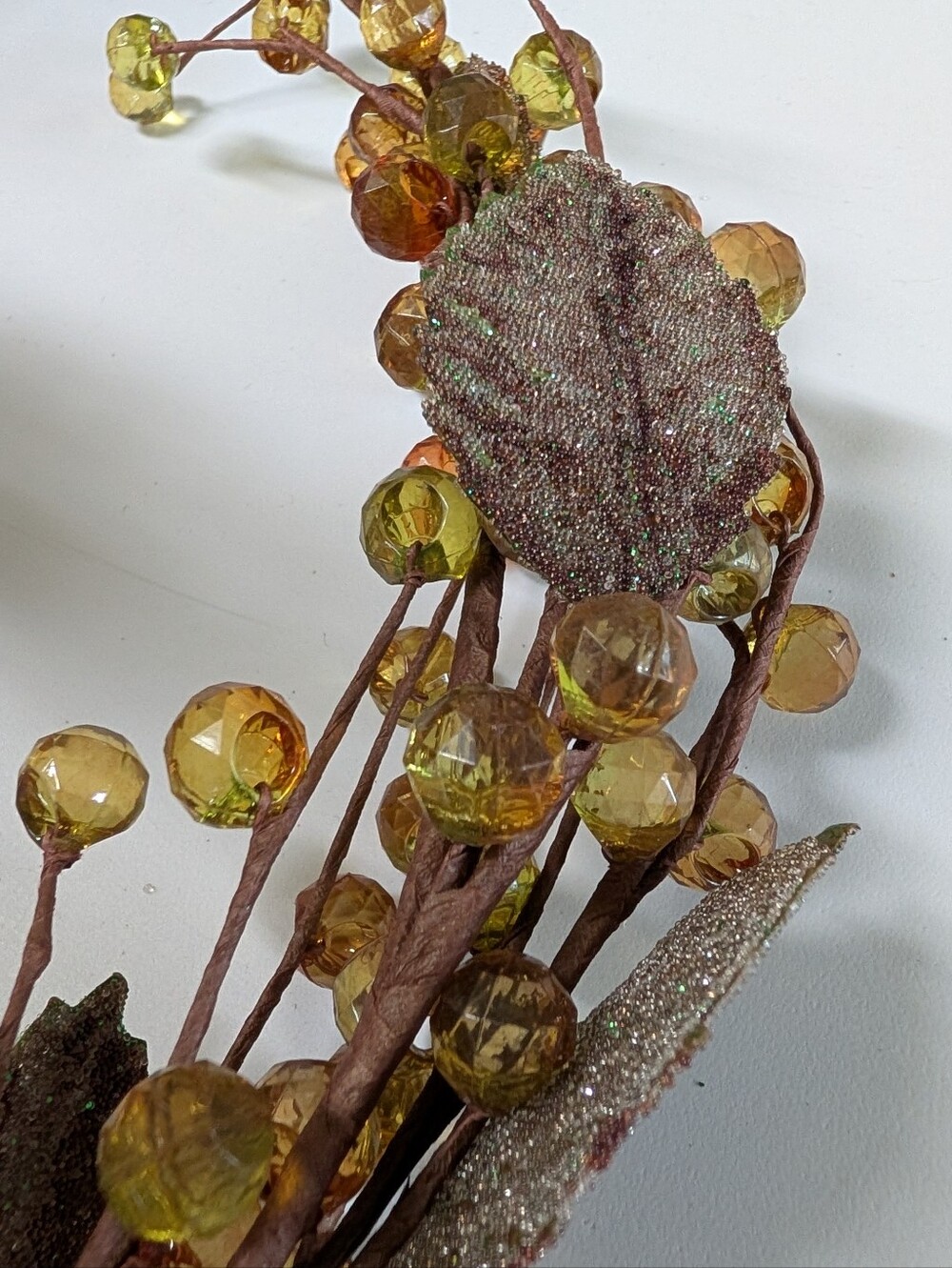 CRATE AND BARREL jewel beaded garland fall decor holiday - Picture 7 of 9